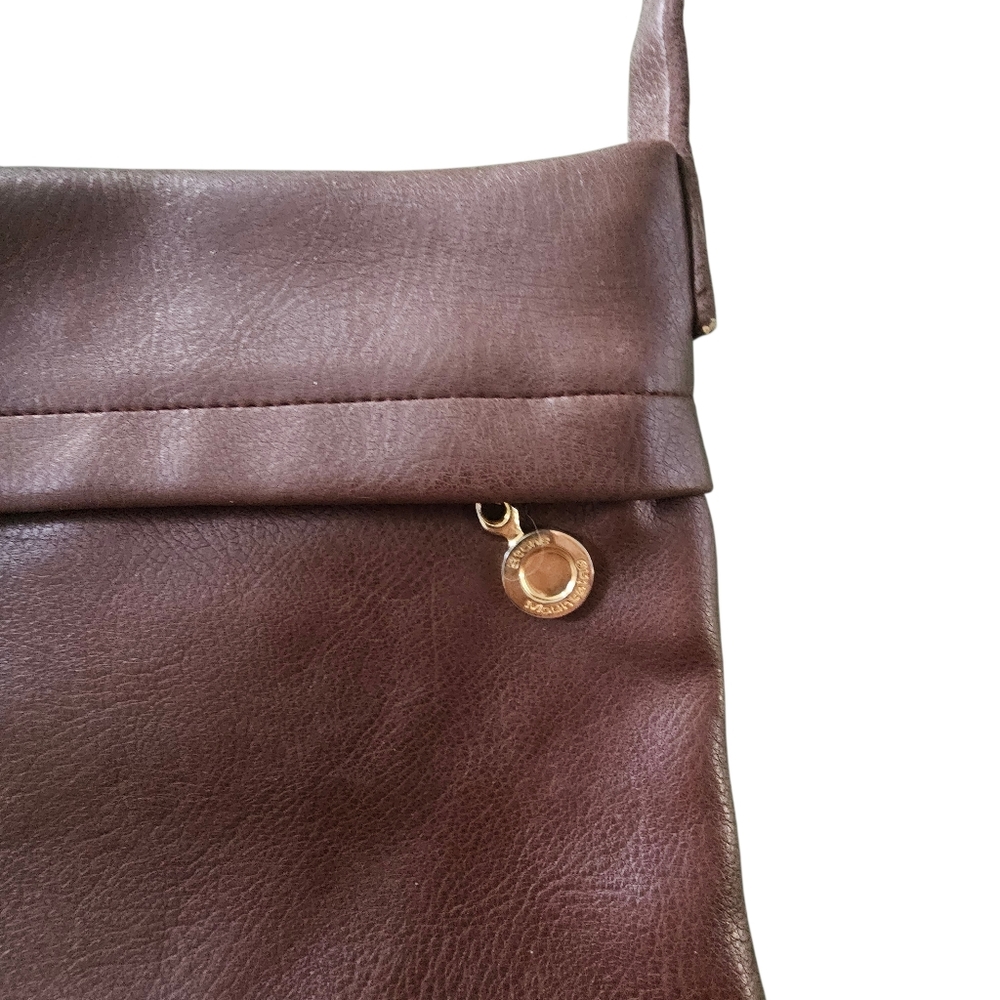 Stone Mountain Authentic Brown Genuine Leather Crossbody Purse Women's Hand Bag - Picture 5 of 14